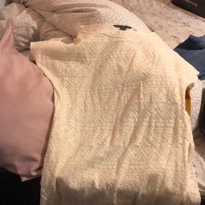 Armani exchange off white mid dress